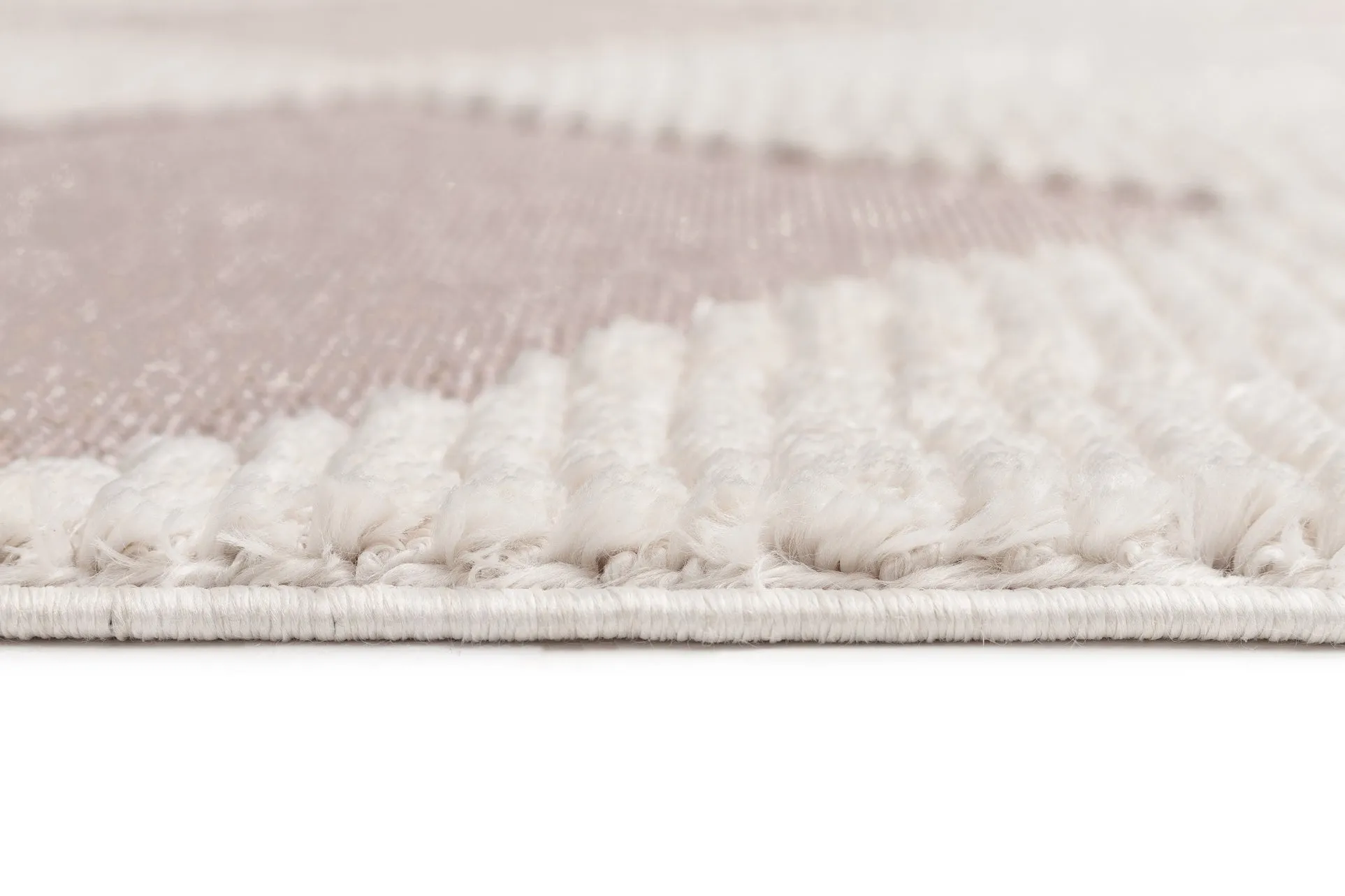 Kelsey Ivory and Beige Checkered Rug *NO RETURNS UNLESS FAULTY
