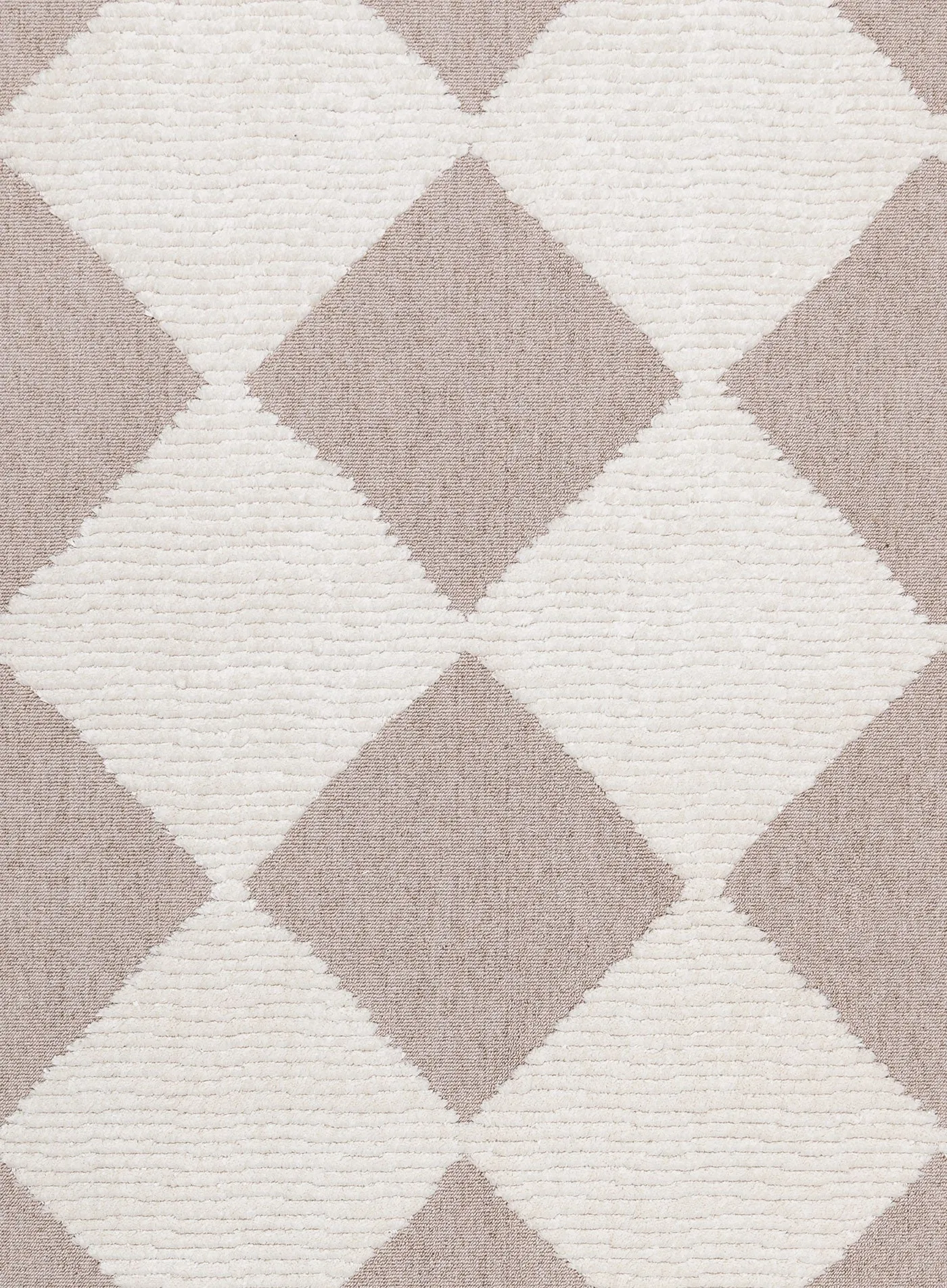 Kelsey Ivory and Beige Checkered Rug *NO RETURNS UNLESS FAULTY