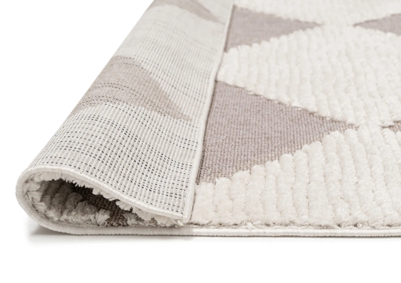 Kelsey Ivory and Beige Checkered Rug *NO RETURNS UNLESS FAULTY