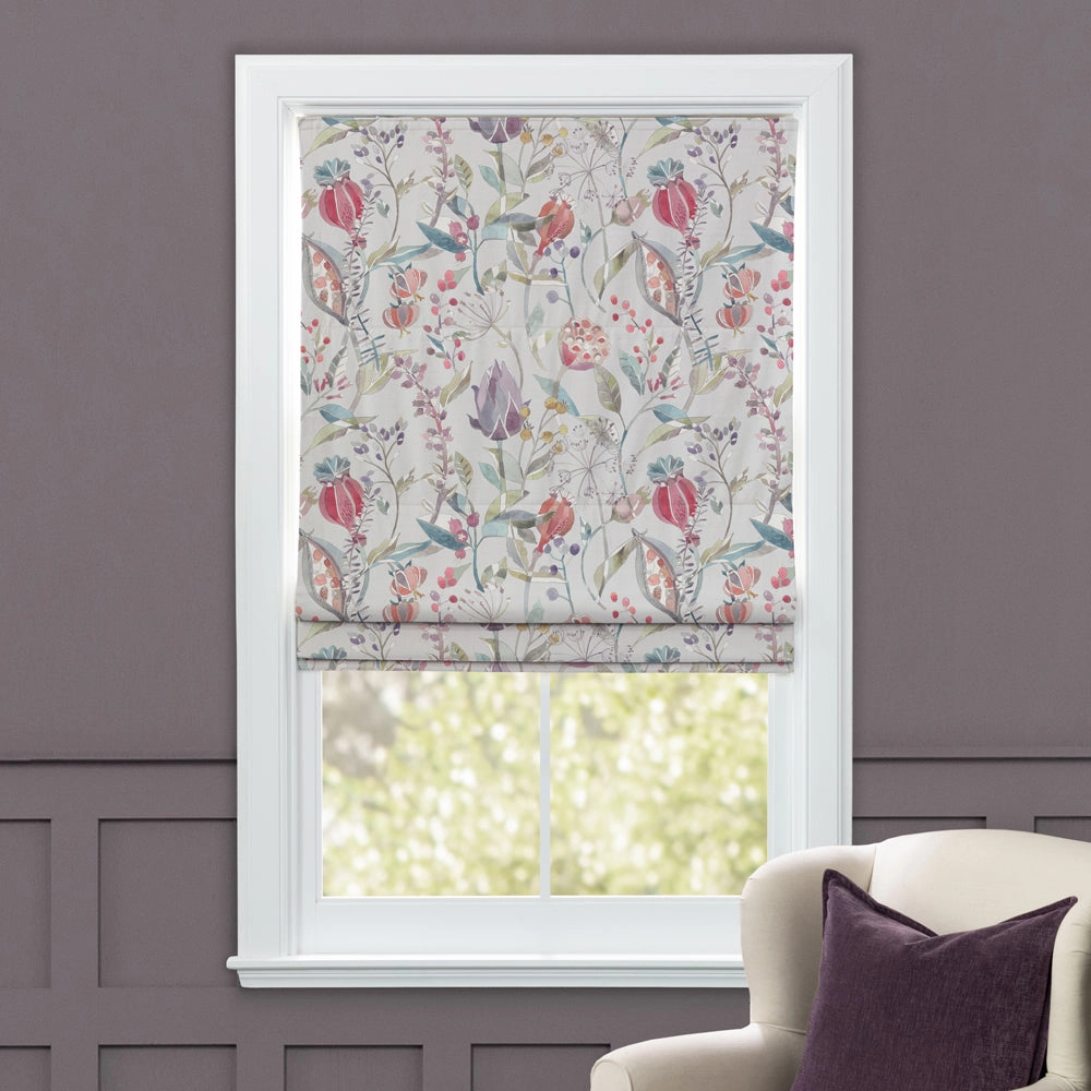 Kelston Printed Cotton Made to Measure Roman Blinds Cinnamon