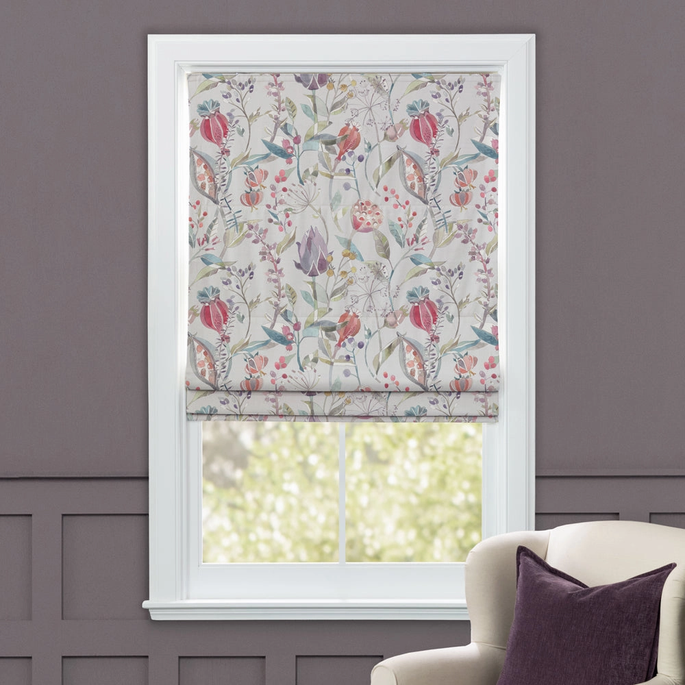 Kelston Printed Cotton Made to Measure Roman Blinds Cinnamon