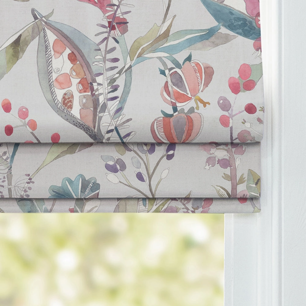 Kelston Printed Cotton Made to Measure Roman Blinds Cinnamon