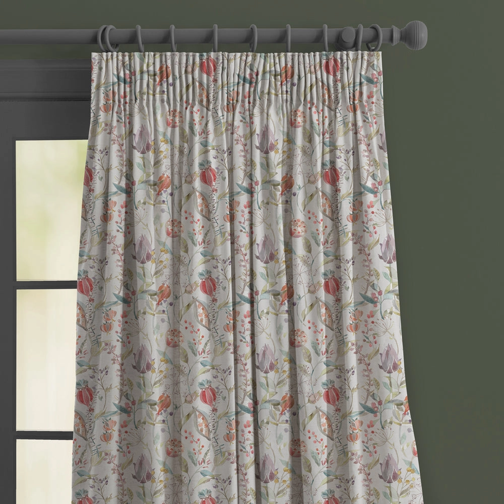 Kelston Printed Made to Measure Curtains Cinnamon