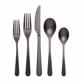 Kenbrook Black Vintage 20 Piece Flatware Seteco-friendly bamboo fiber tableware set 