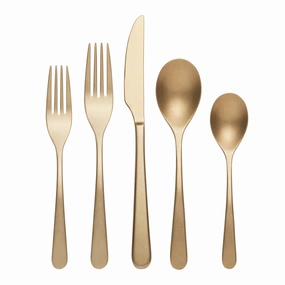 Kenbrook Champagne Vintage 20 Piece Flatware Seteco-friendly bamboo fiber tableware set 