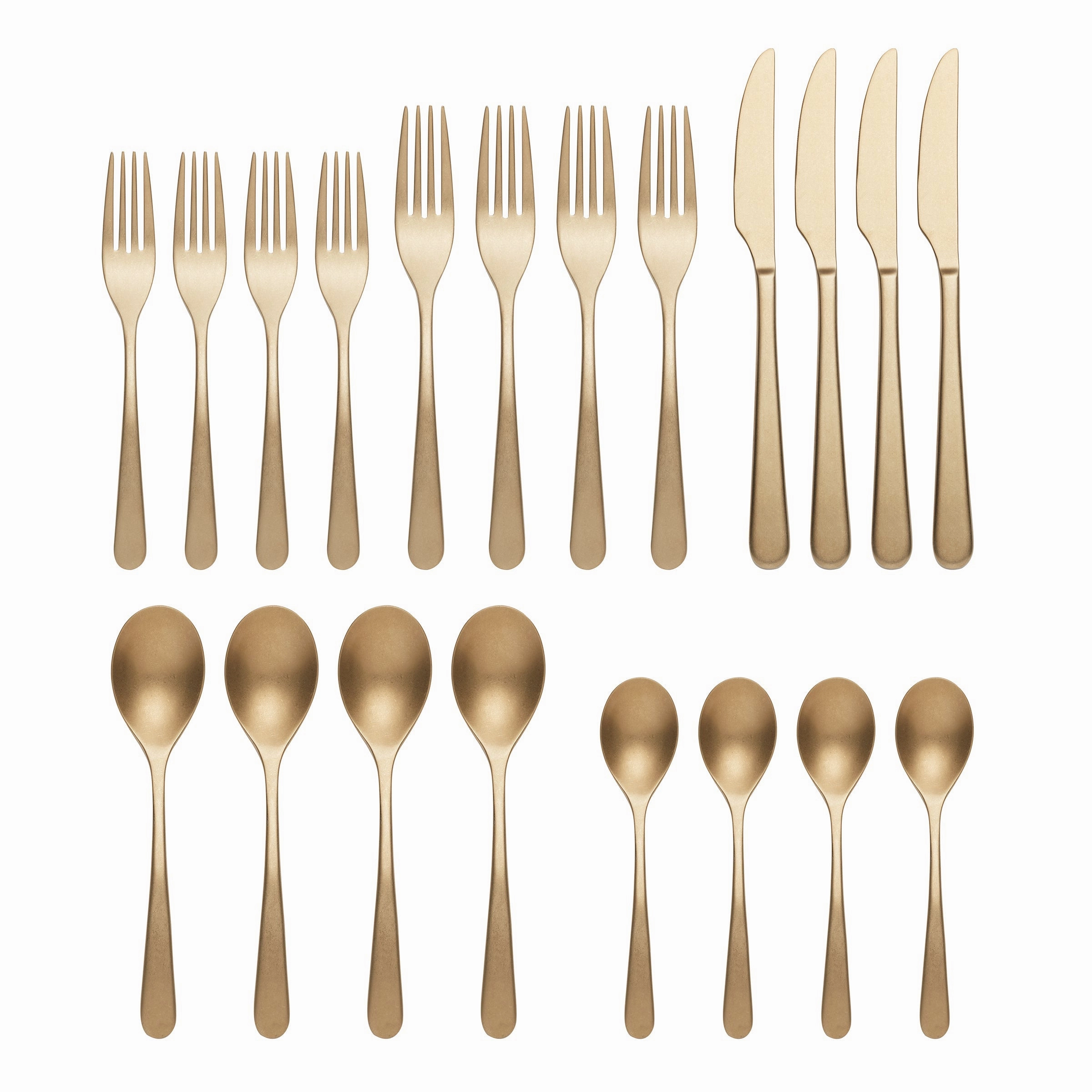Kenbrook Champagne Vintage 20 Piece Flatware Set
