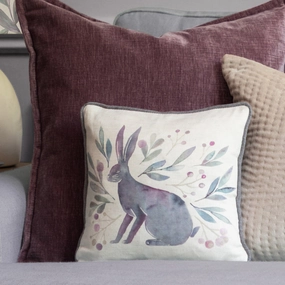 Kensuri Small Printed Feather Cushion Violethome decor ,wall decor 