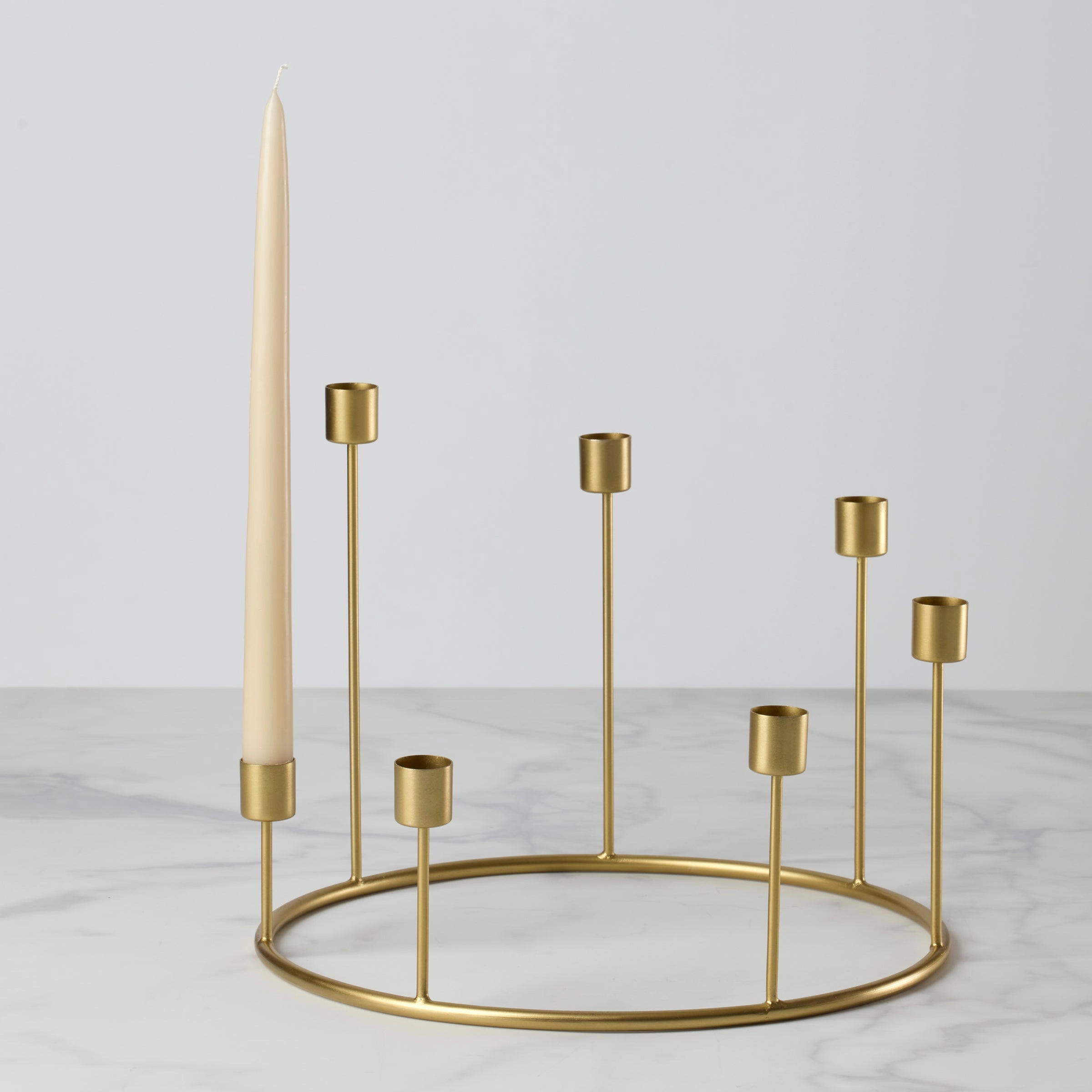 Kent Large Gold Candlestick Wreath