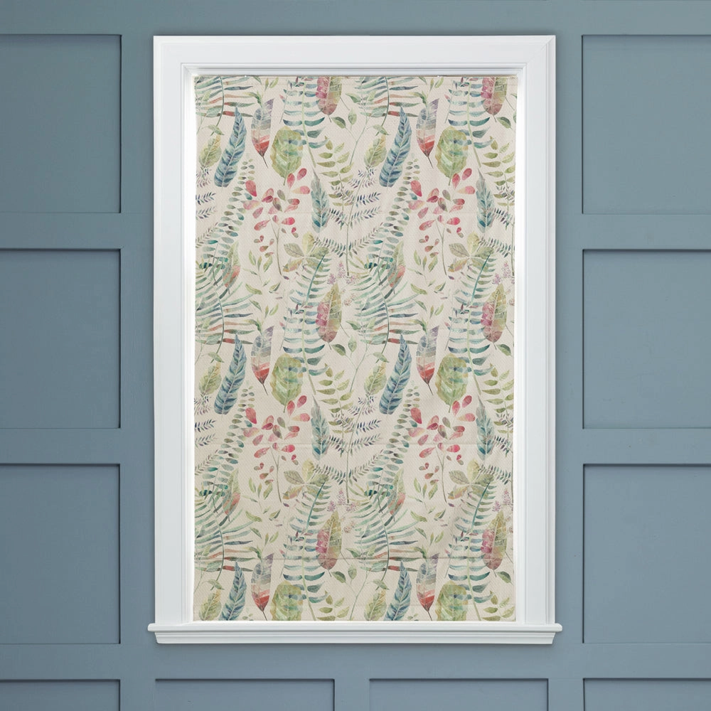 Kenton Printed Cotton Made to Measure Roman Blinds Pomegranate