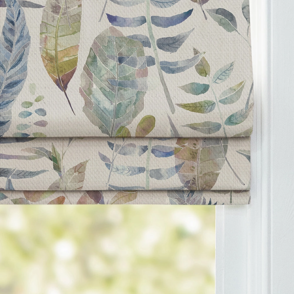 Kenton Printed Cotton Made to Measure Roman Blinds Skylark
