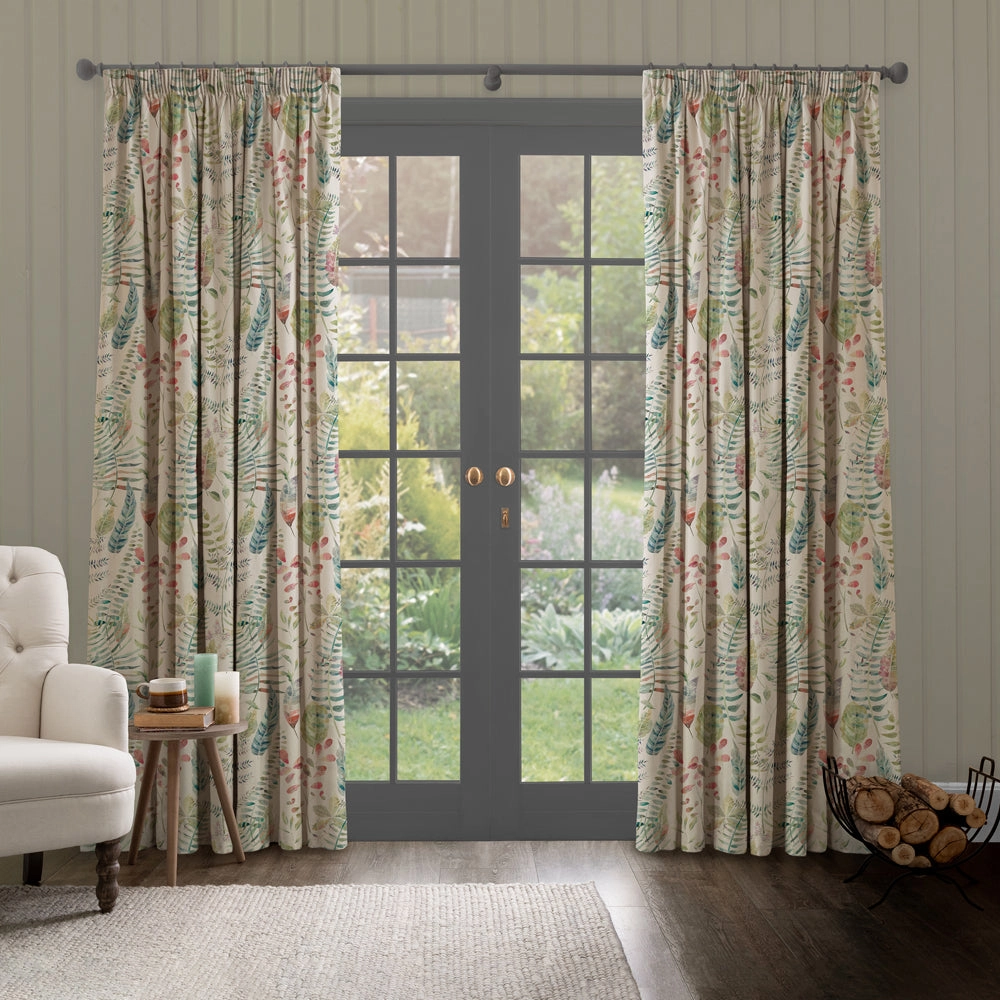Kenton Printed Made to Measure Curtains Pomegranate