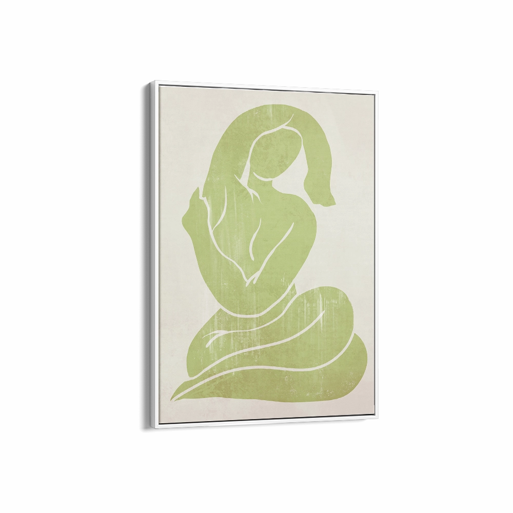 Khaki Green Figure Print 1