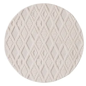 Kira Diamond Detail Textured Round Rugmodern color block patchwork rug