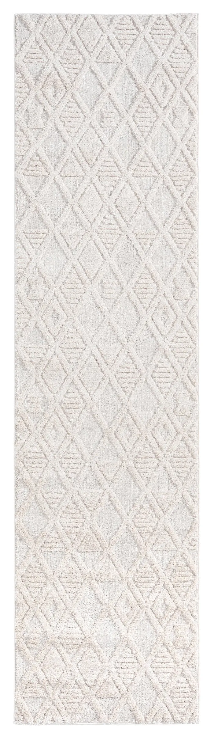 Kira Diamond Detail Textured Runner Rugmodern color block patchwork rug