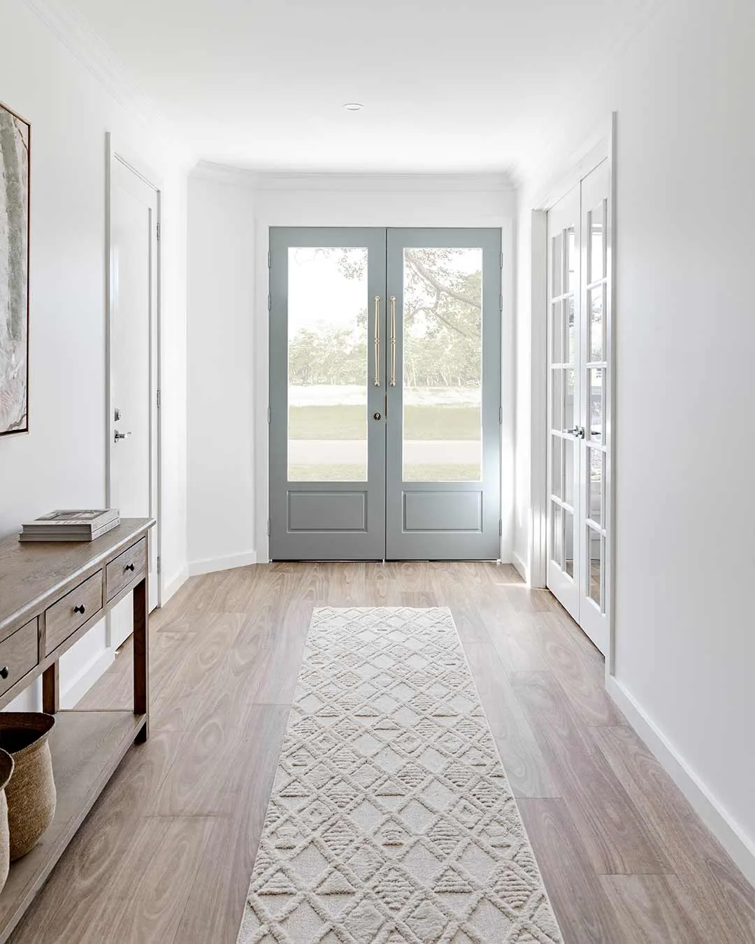 Kira Diamond Detail Textured Runner Rug