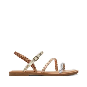Kira Metallic Strappy Sandal