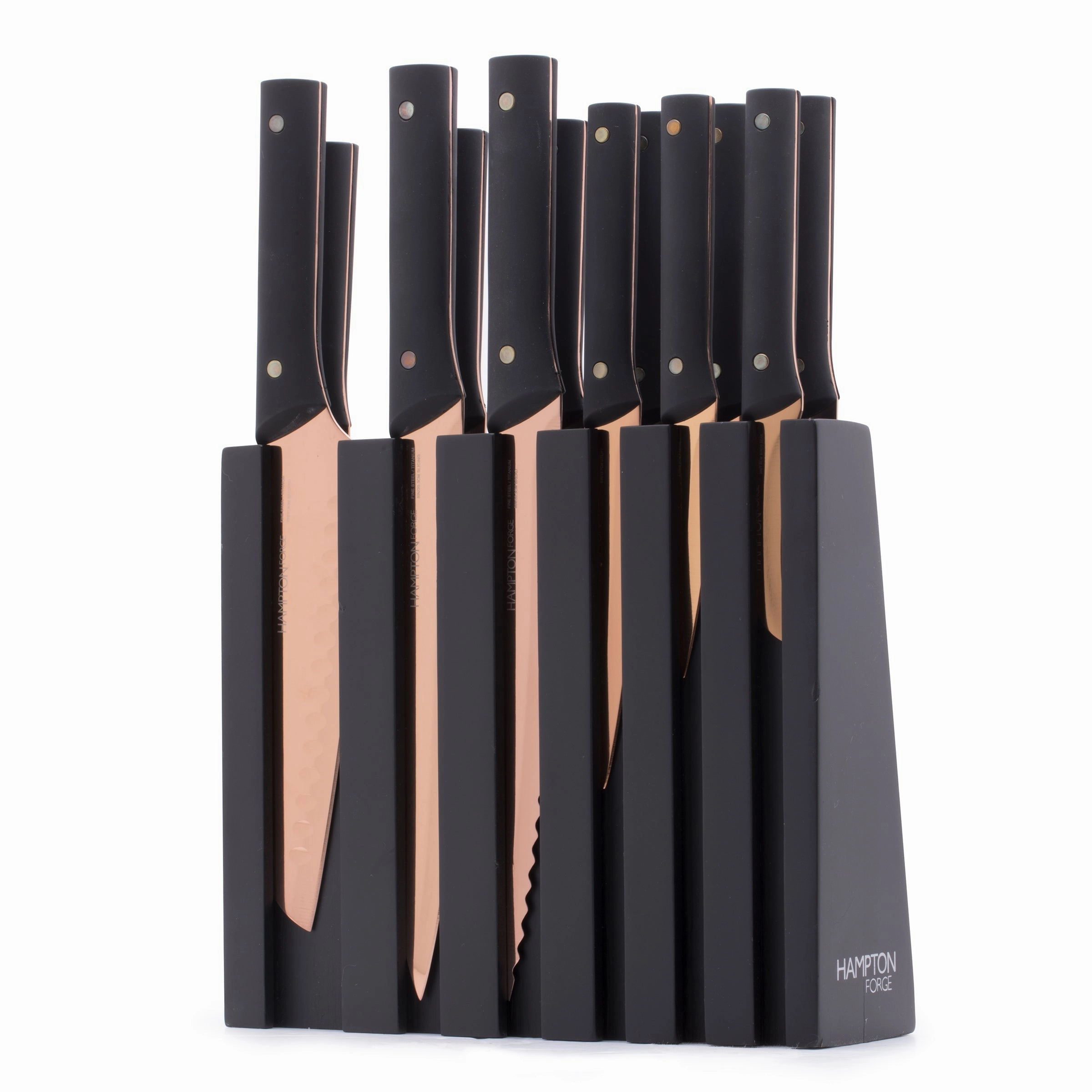 Knight 13 Piece Cutlery Block Set - Coppermodern kitchen decor ,kitchen dinner set ,dinnerware 