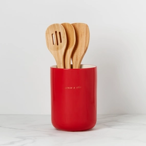 Knock On Wood Apple Crock With Serversmodern kitchen decor ,kitchen dinner set ,dinnerware 