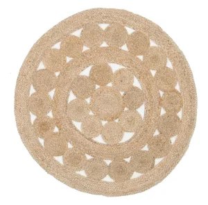 Kochi Hand-Braided Round Jute Rug *NO RETURNS UNLESS FAULTYmodern color block patchwork rug