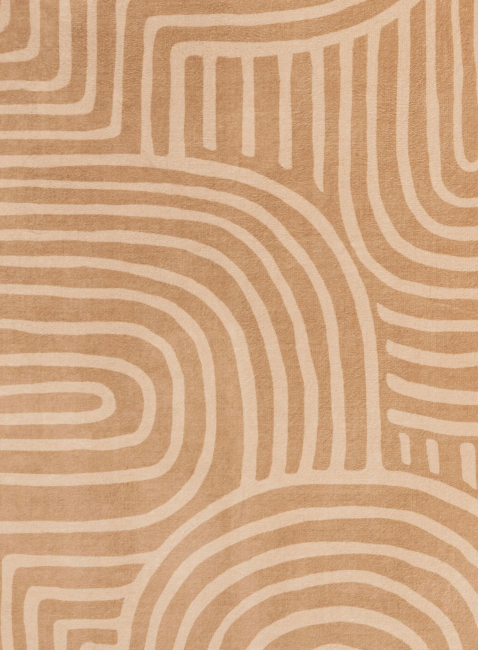 Koru Brown Abstract Rollie Pollie Playmat