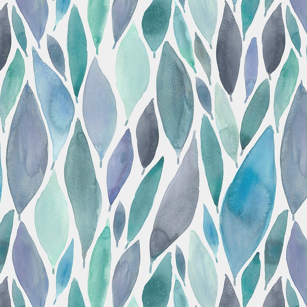 Koyo Printed Cotton Made to Measure Roman Blinds Aqua