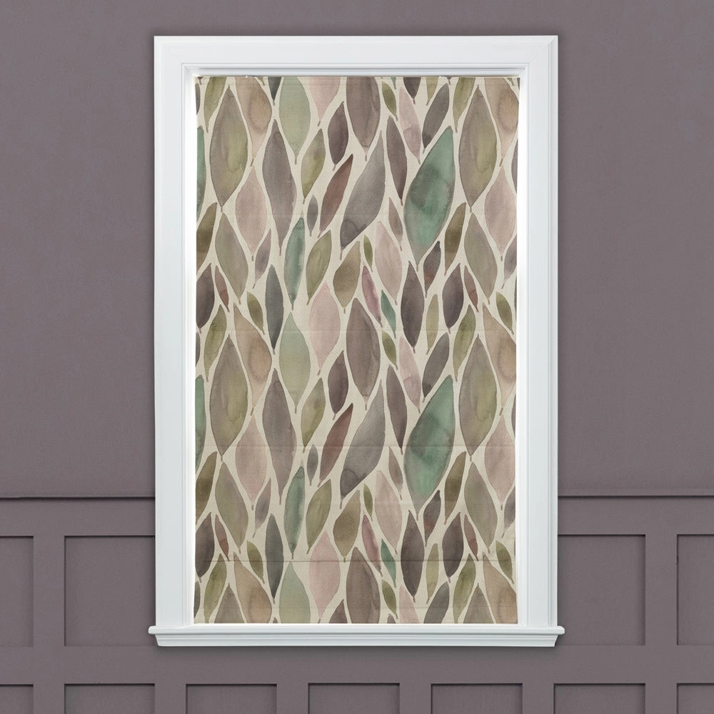 Koyo Printed Cotton Made to Measure Roman Blinds Granite