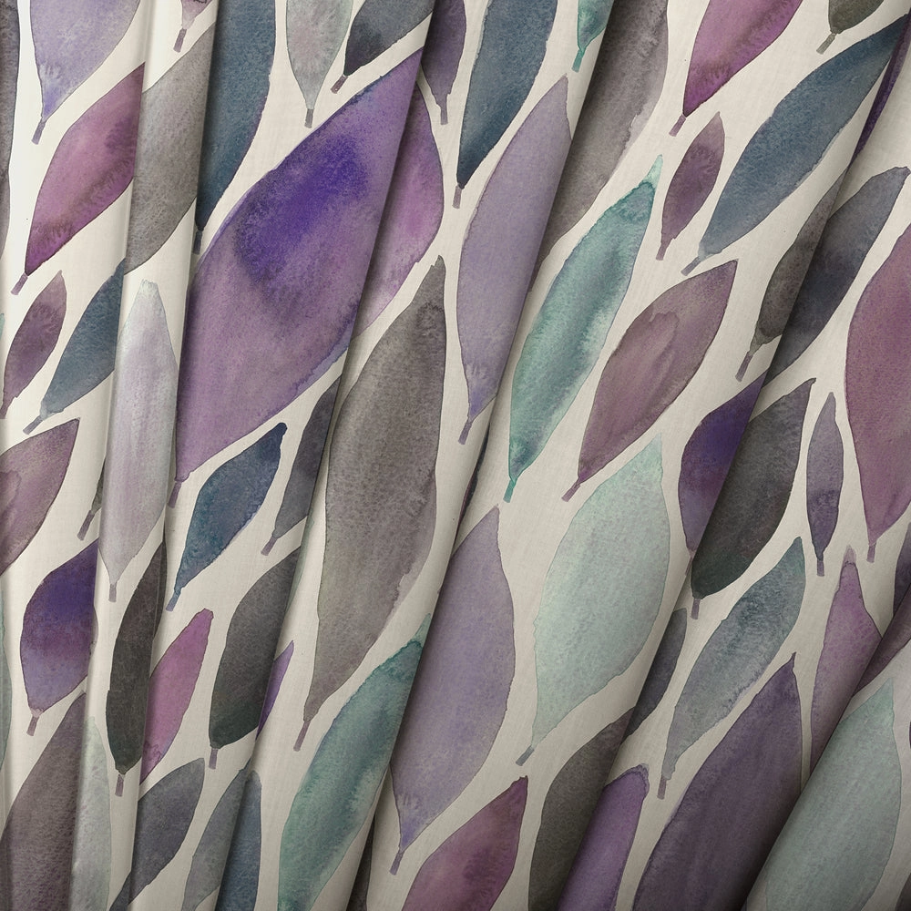 Koyo Printed Cotton Made to Measure Roman Blinds Violet
