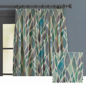 Koyo Printed Made to Measure Curtains Aquahome decor ,wall decor 