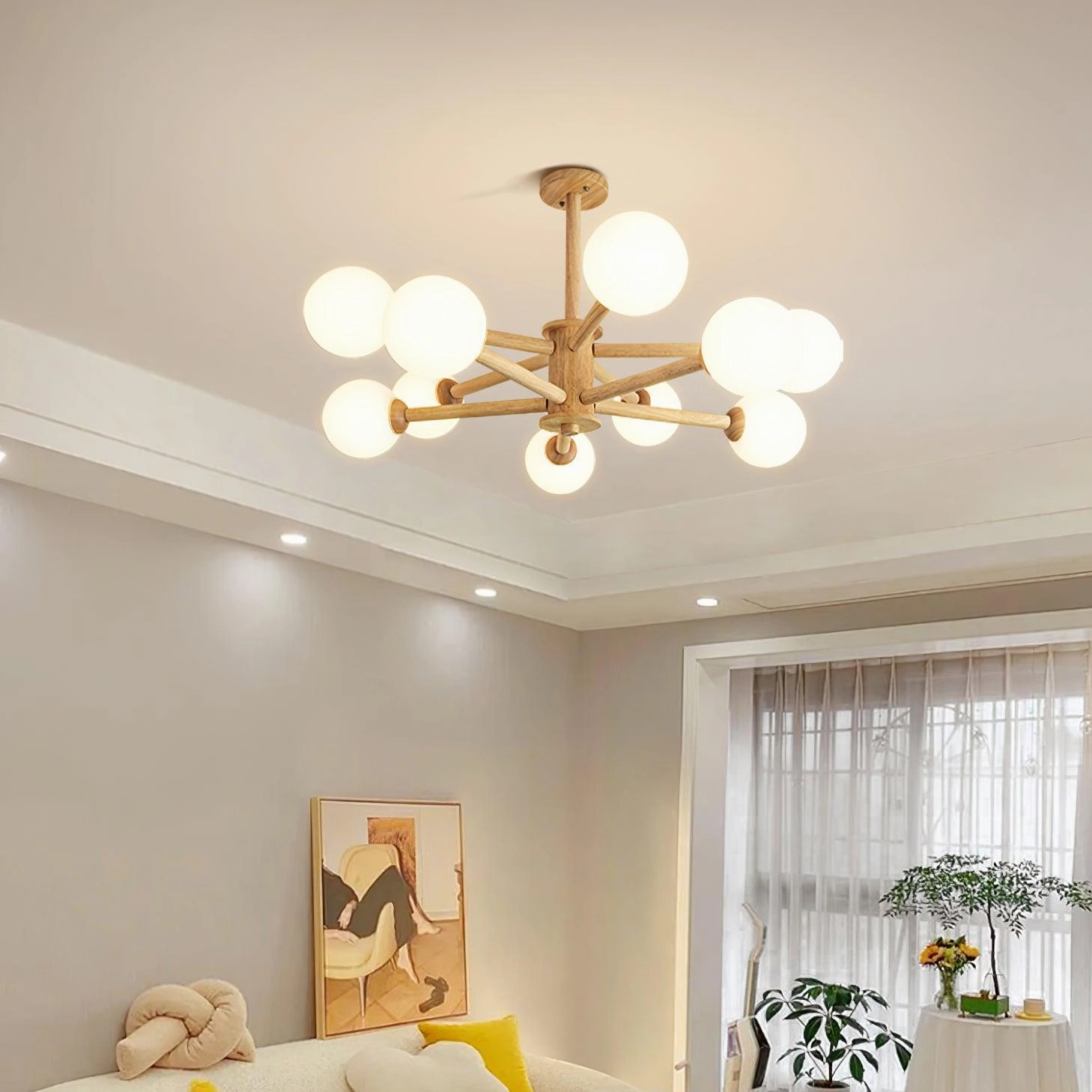 Kozan Wooden Chandelier