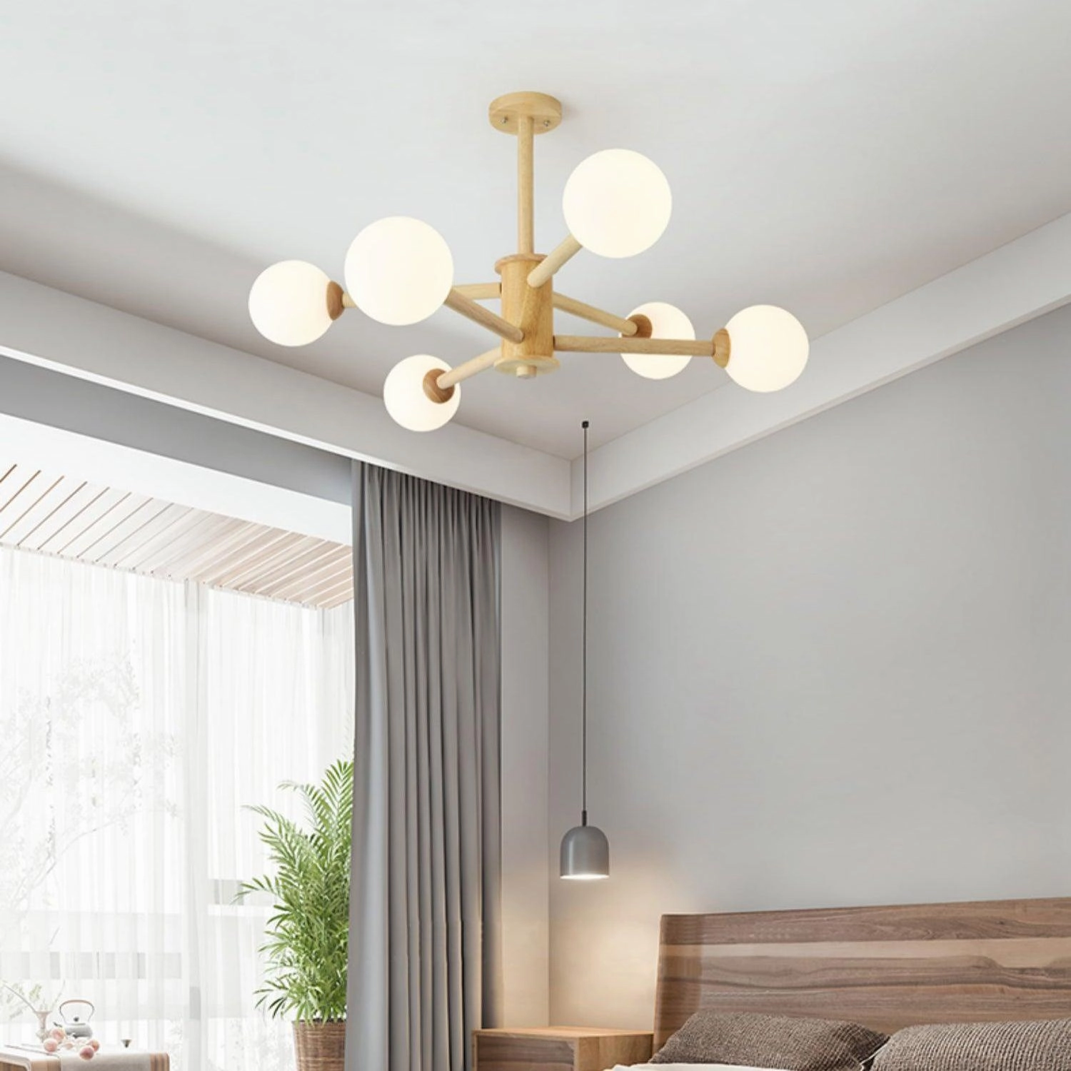 Kozan Wooden Chandelier