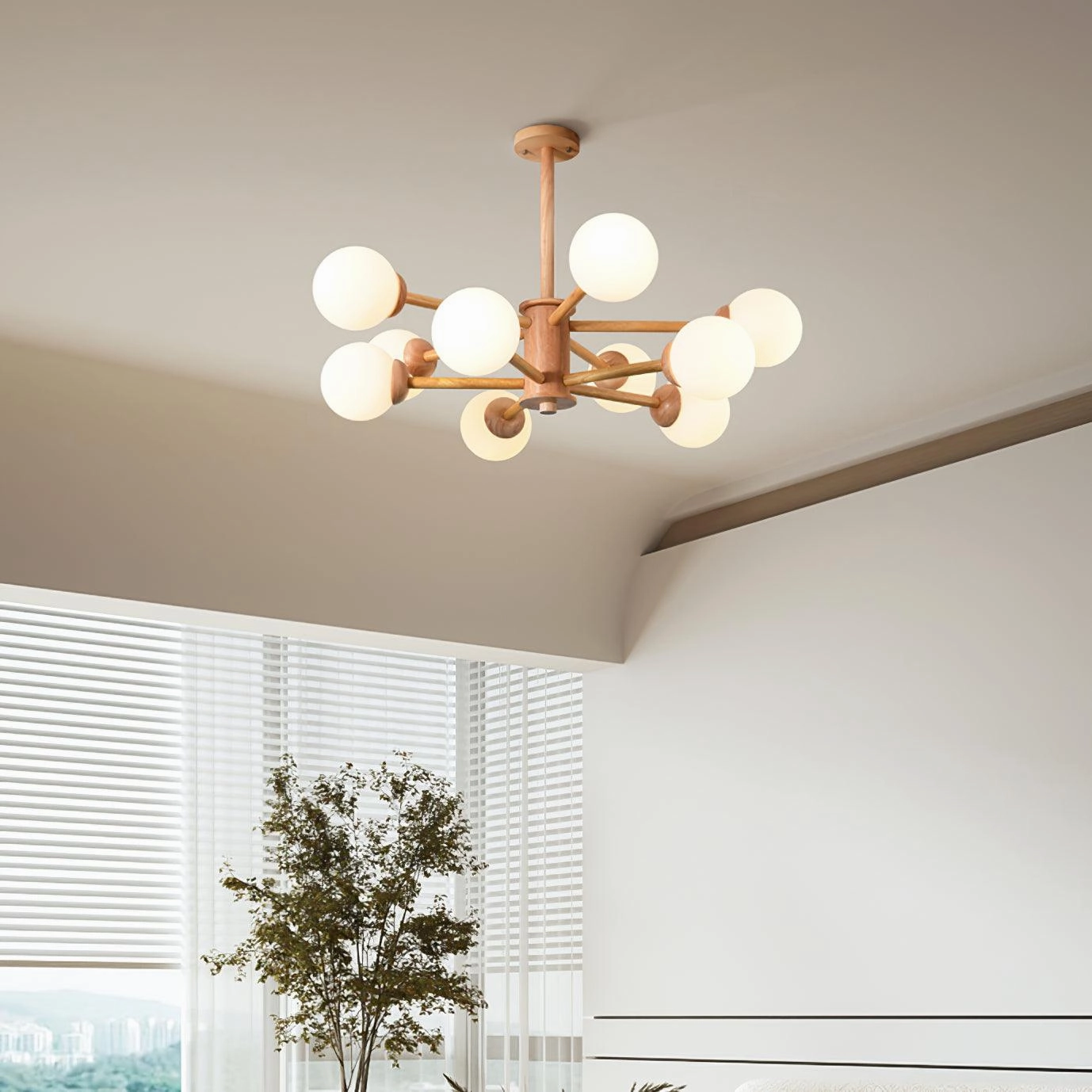 Kozan Wooden Chandelier