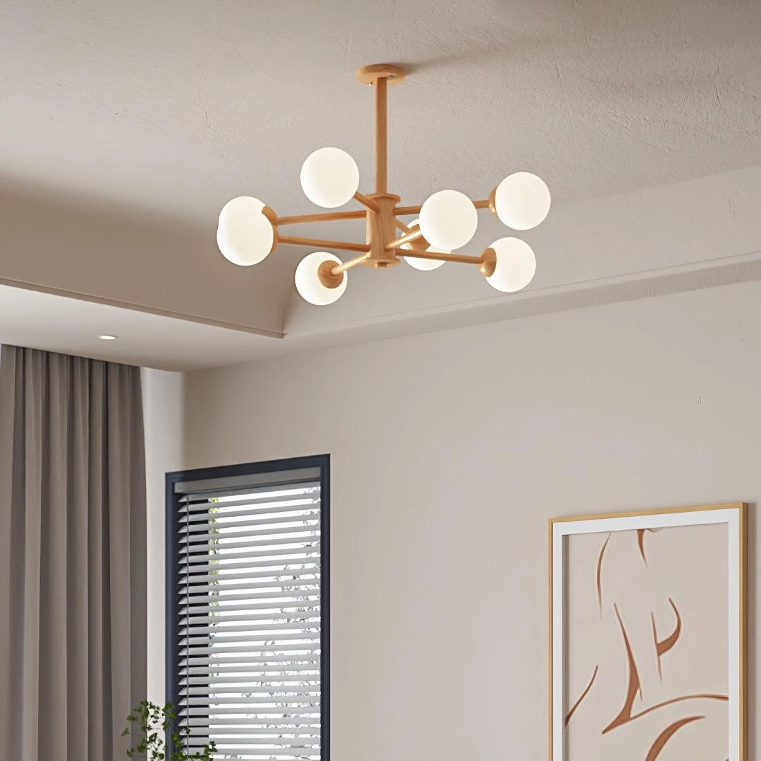 Kozan Wooden Chandelier