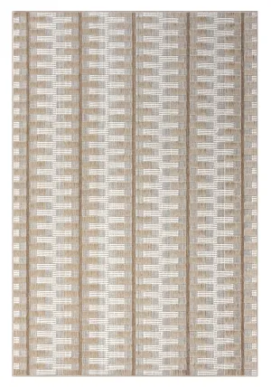 Krystal Brown and Ivory Geometric Flatweave Indoor Outdoor Rugmodern color block patchwork rug