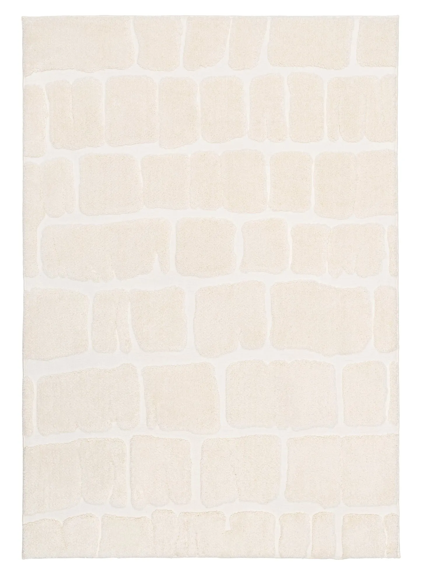 Kunal Ivory Abstract Rugmodern color block patchwork rug