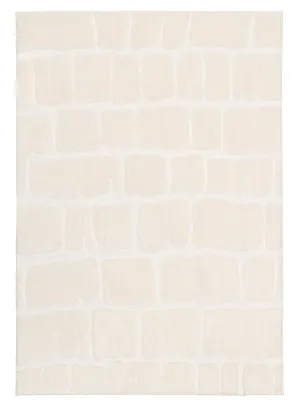Kunal Ivory Abstract Rugmodern color block patchwork rug