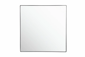 Kye 407A06BL 40x40 Square Mirror - Blackwall mounted decorative mirror,full length dressing mirror