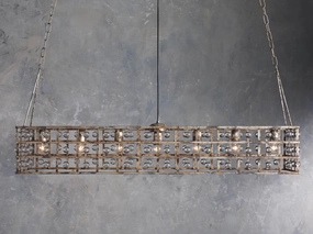 La Cage Rectangular Chandelierrustic chandelier,minimalist pendant light