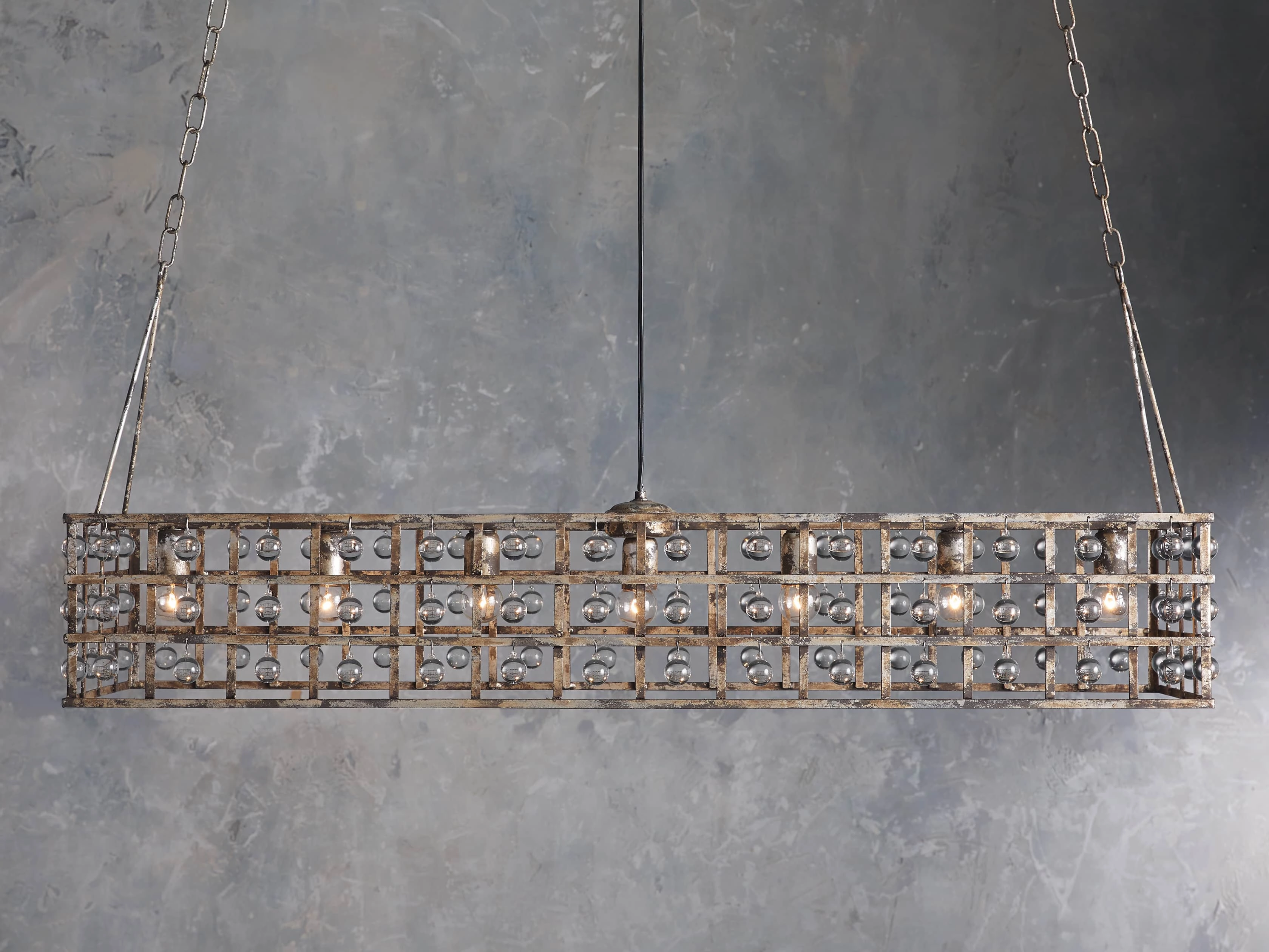 La Cage Rectangular Chandelierrustic chandelier,minimalist pendant light