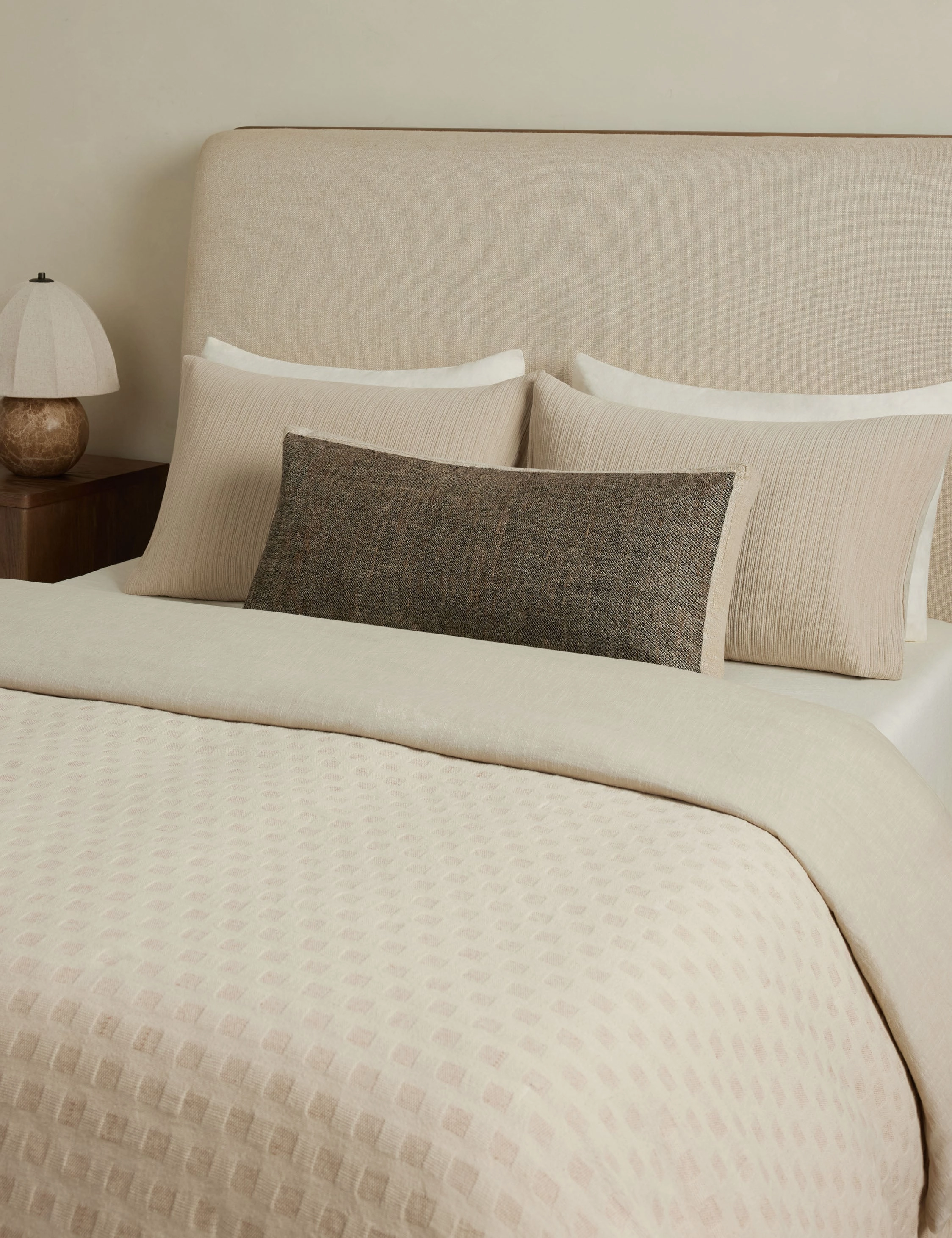 Laba Linen Silk Box Pillow by DISC Interiors