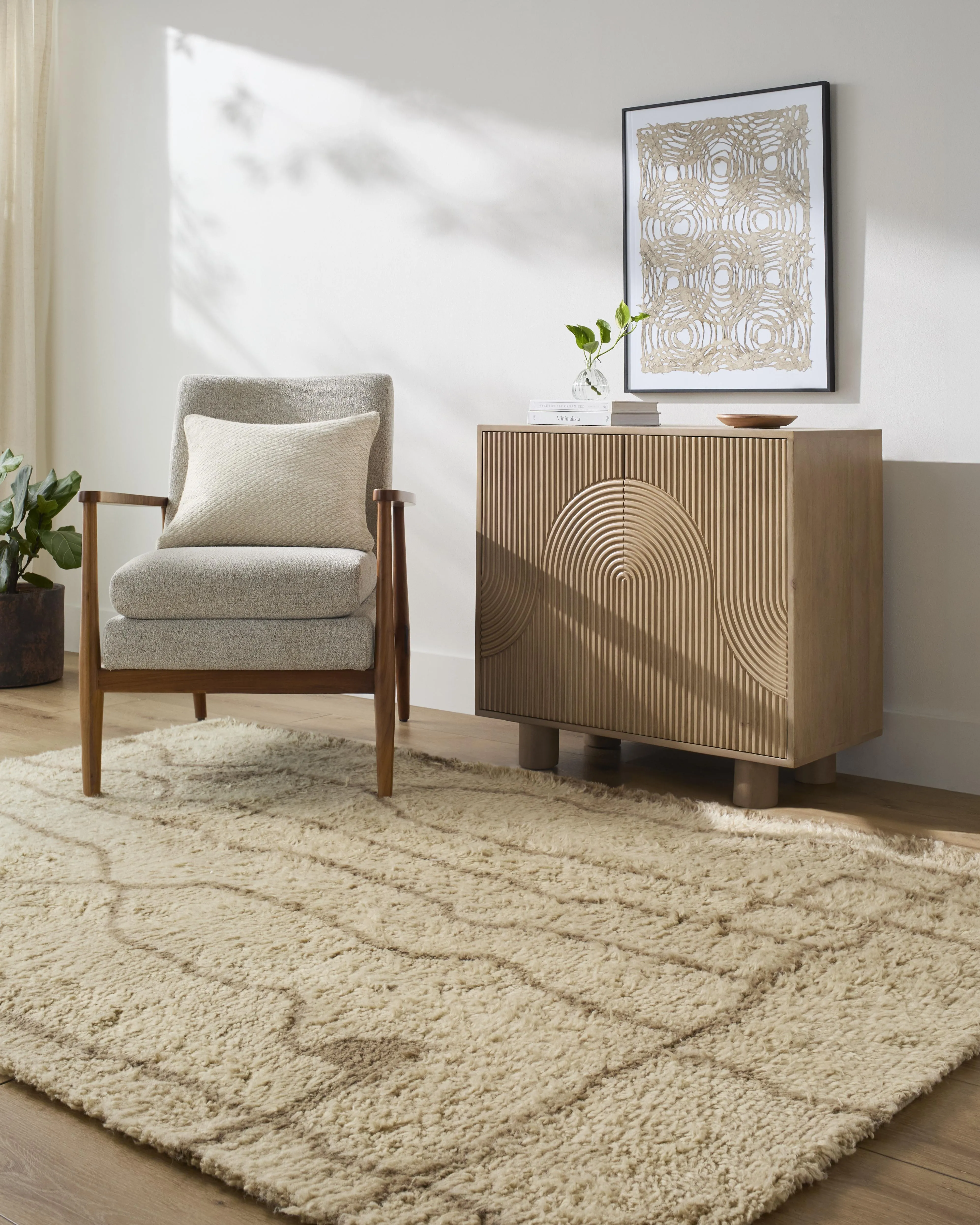 Labra Moroccan Style Hand-Tufted Wool Rug