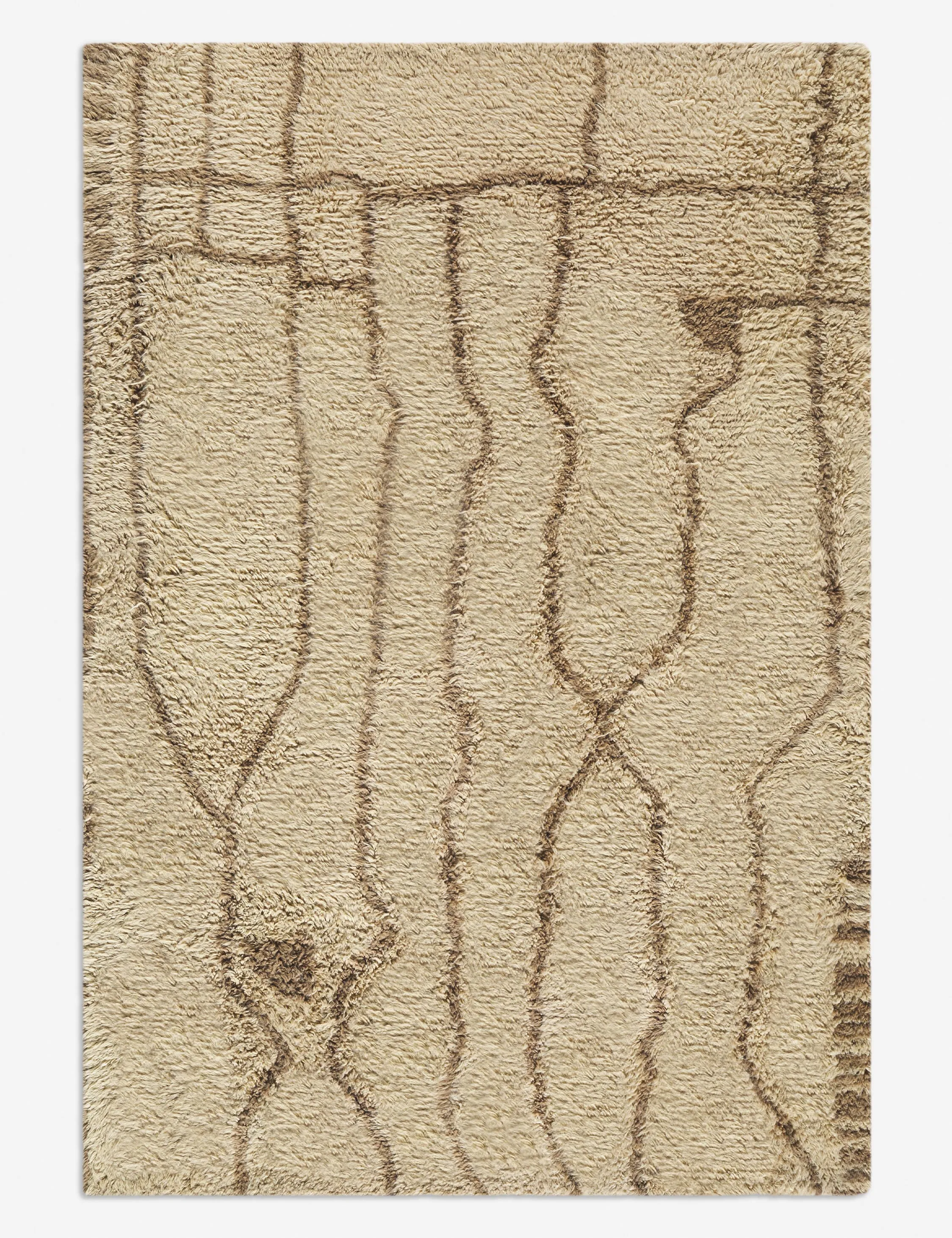 Labra Moroccan Style Hand-Tufted Wool Rugmodern color block patchwork rug