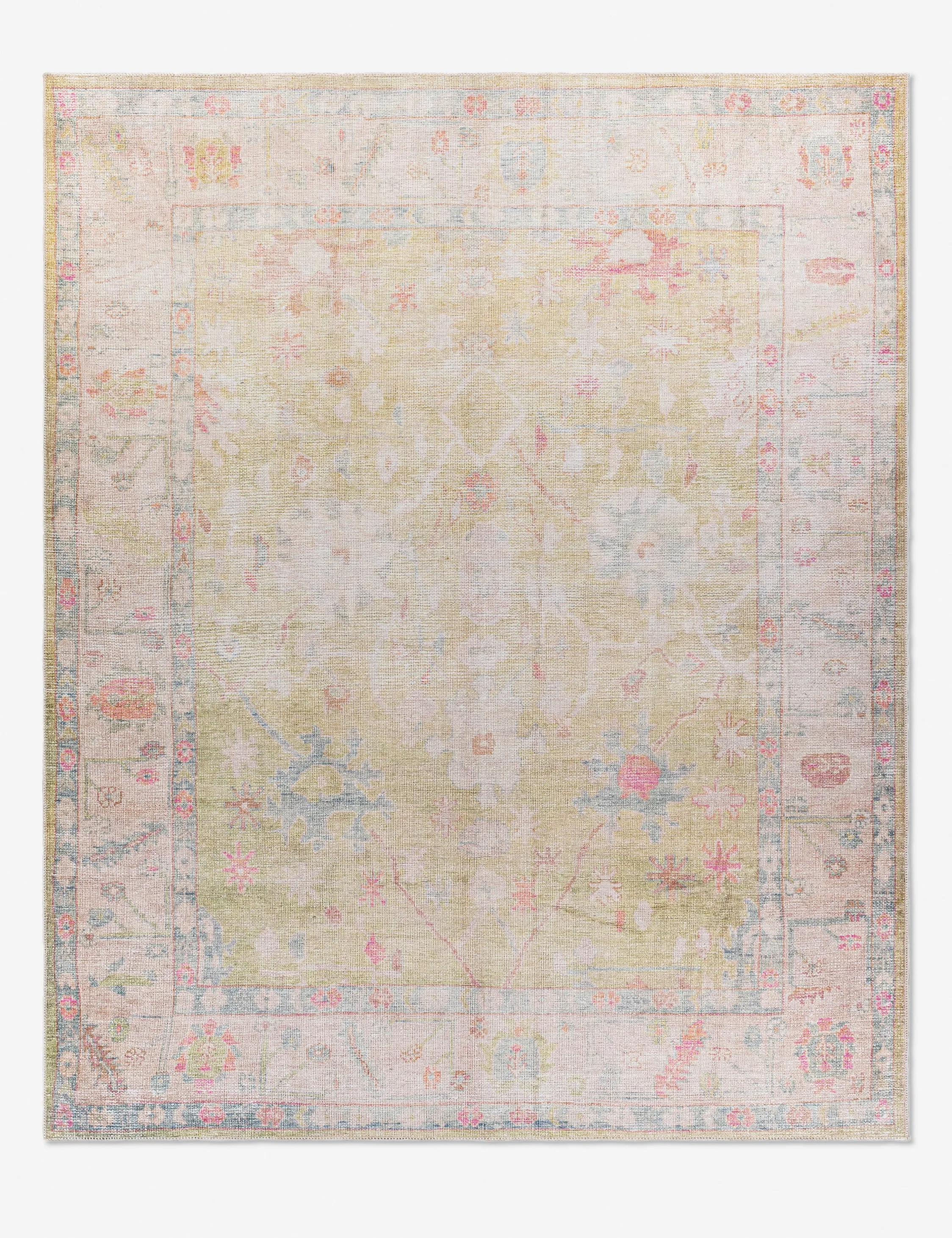 Lafayette Washable Rugmodern color block patchwork rug