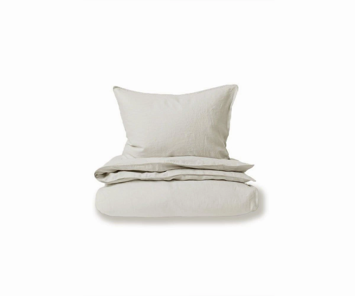 Laila Linen Duvet Cover   Shams Set - Light Greybedding sets ,throw blankets 