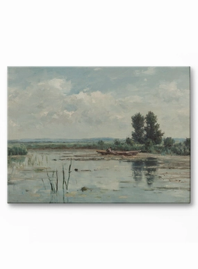 Lake Near Loosdrecht, Canvasindoor decorative canvas print