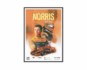 Lando Norris Vintage F1 Printnordic style wall decor