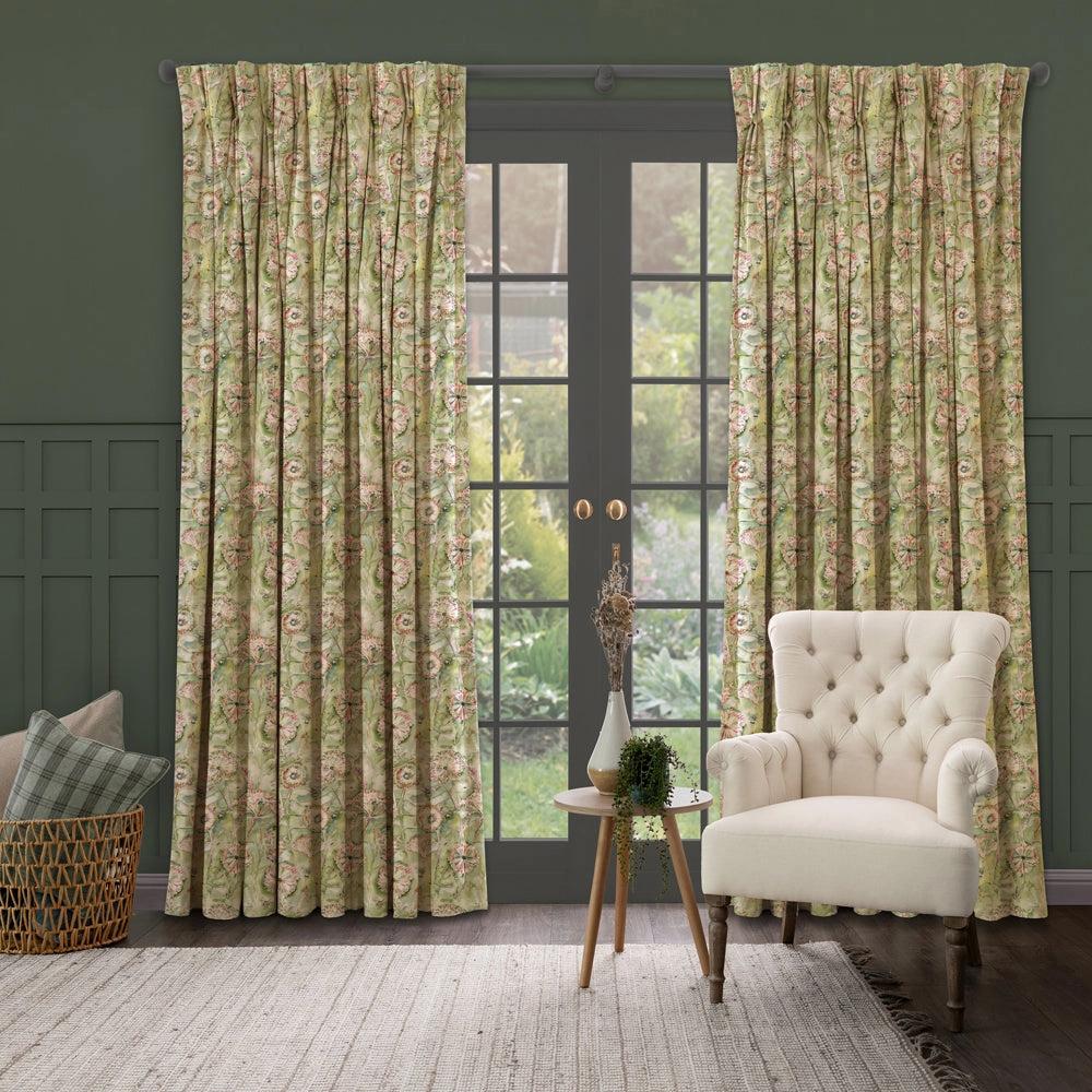 Langdale Printed Made to Measure Curtains Sweetpea