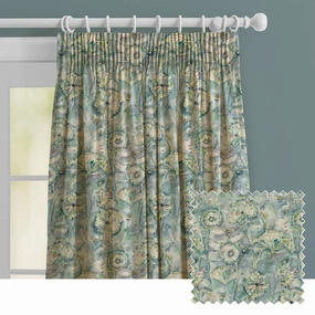 Langdale Printed Made to Measure Curtains Tealhome decor ,wall decor 