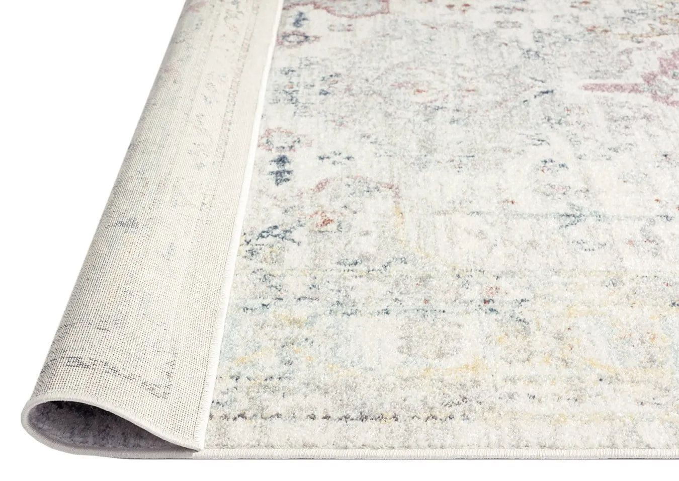 Lara Orange and Purple Multi-Colour Distressed Rug *NO RETURNS UNLESS FAULTY
