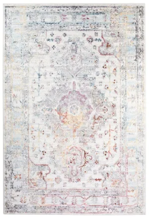 Lara Orange and Purple Multi-Colour Distressed Rug *NO RETURNS UNLESS FAULTYmodern color block patchwork rug