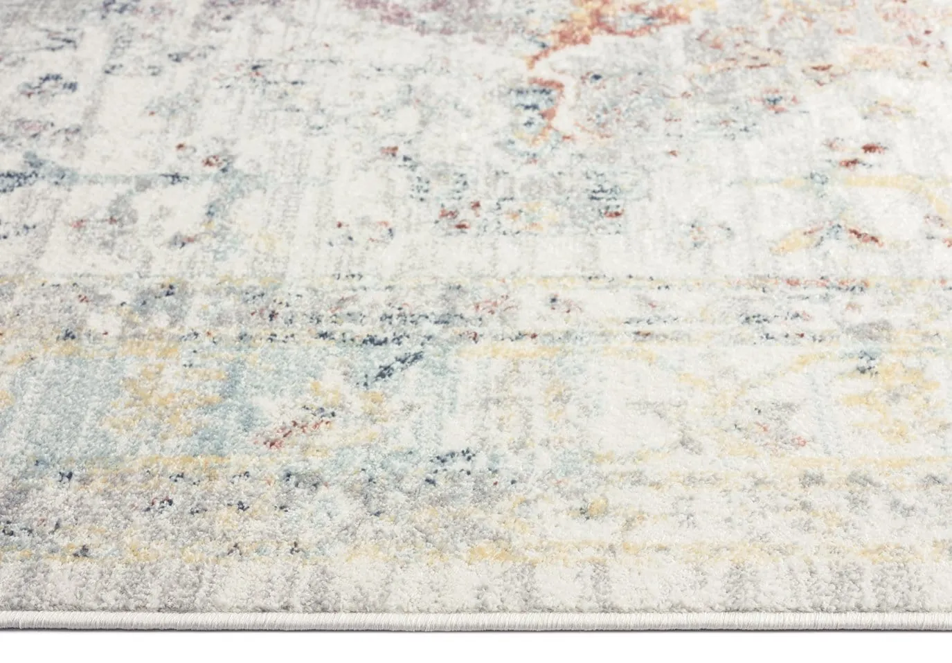 Lara Orange and Purple Multi-Colour Distressed Rug *NO RETURNS UNLESS FAULTY